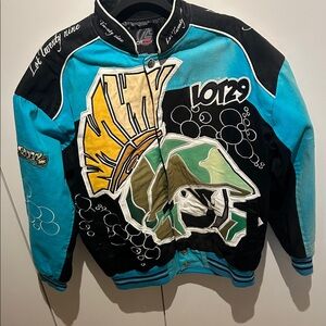 Women's Varsity Jacket - Black and Blue